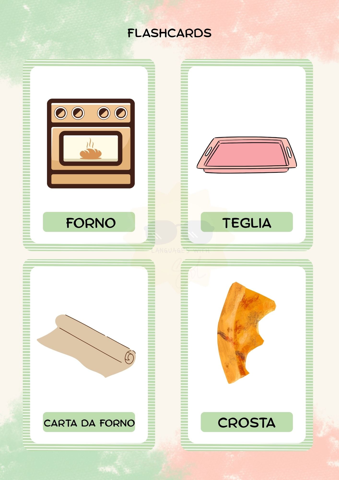 Lezione Italiana sulla Pizza - Pacchetto di Attività Stampabili