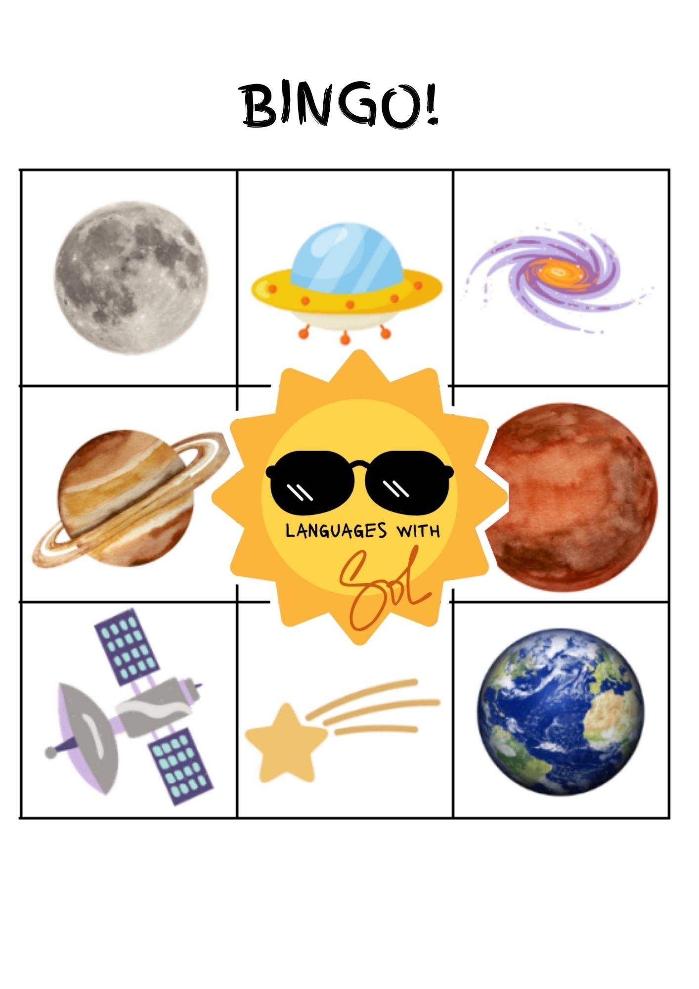 Space Explorers Club: My Cosmic Fun Booklet + Space Bingo