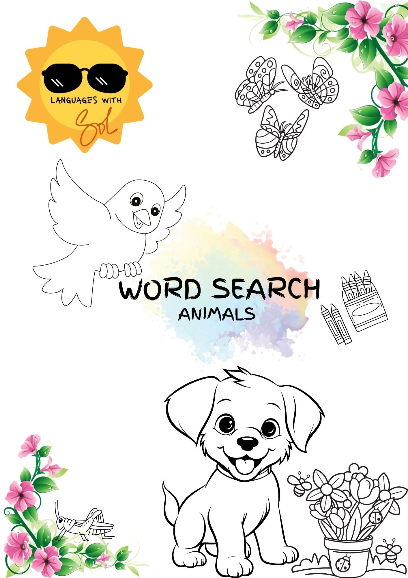 Word search: Animals