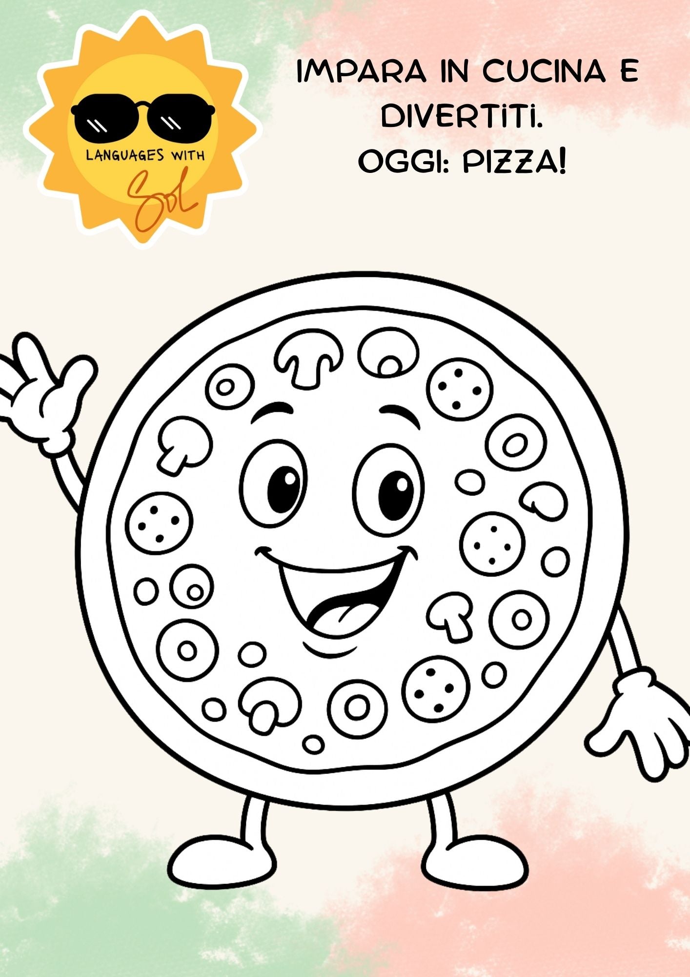 Lezione Italiana sulla Pizza - Pacchetto di Attività Stampabili