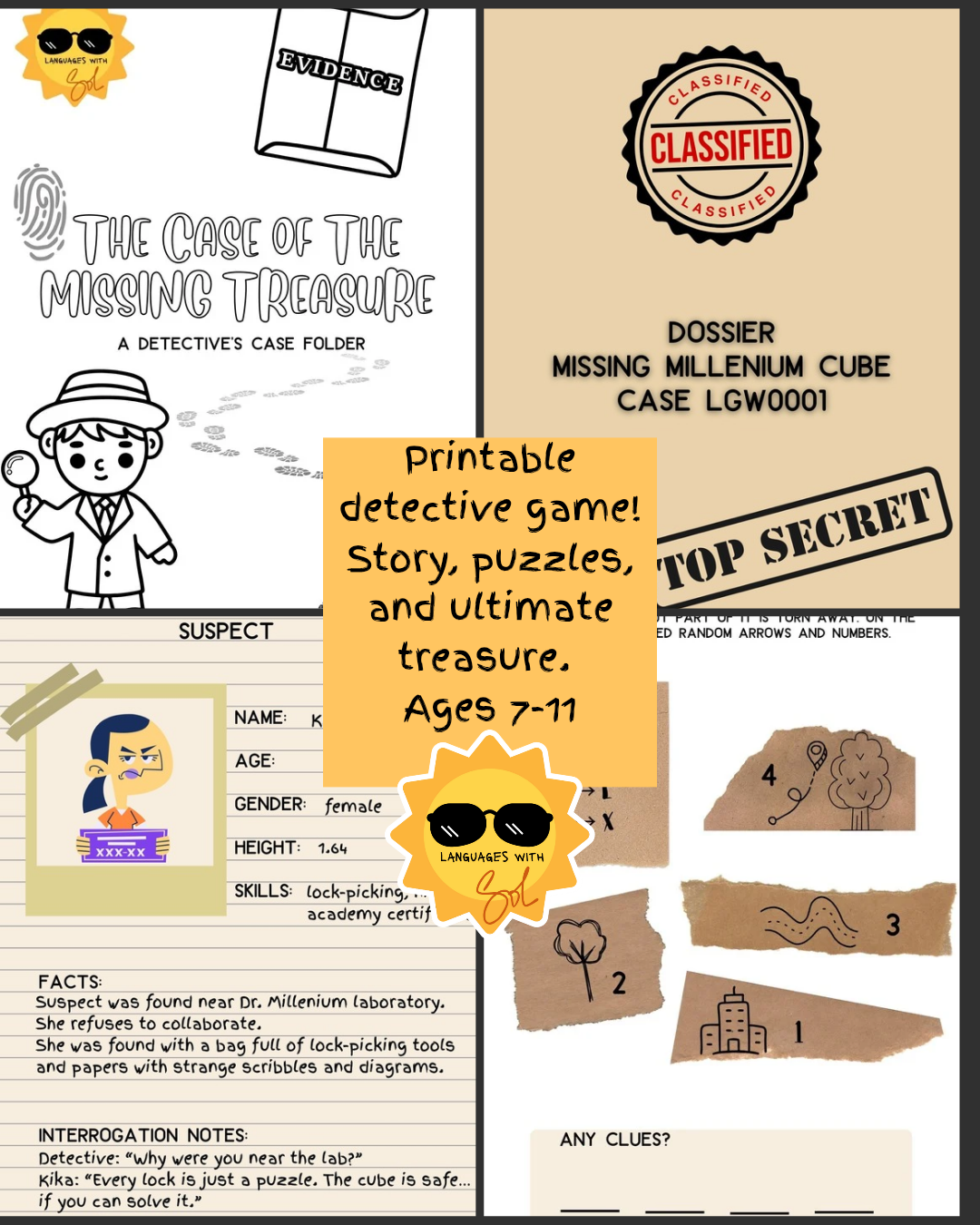 Case of the missing treasure: a detective game