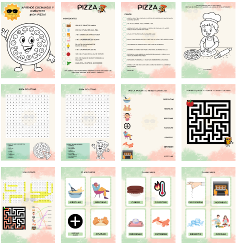 English Lesson on Pizza – Printable Activity Pack