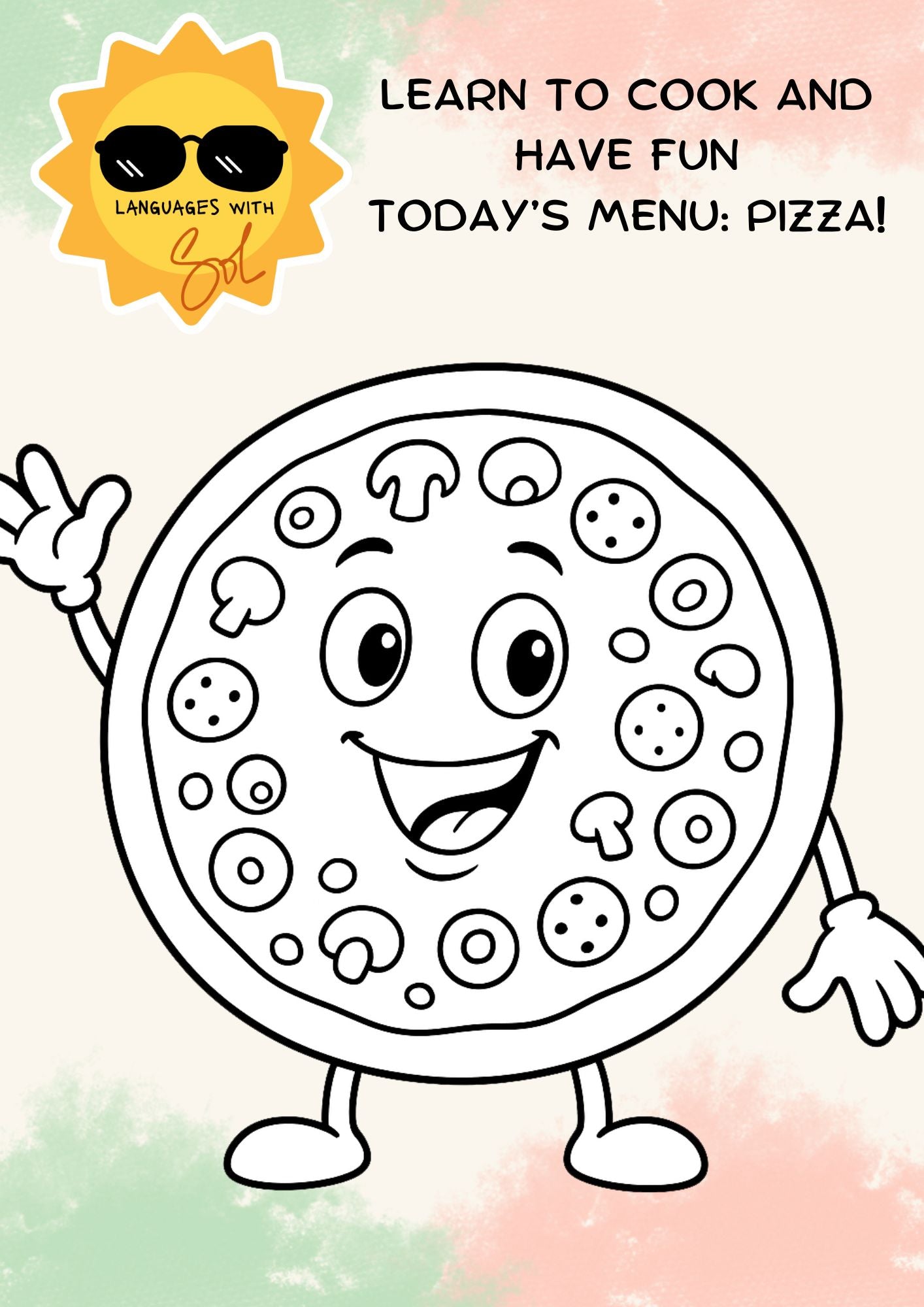 English Lesson on Pizza – Printable Activity Pack