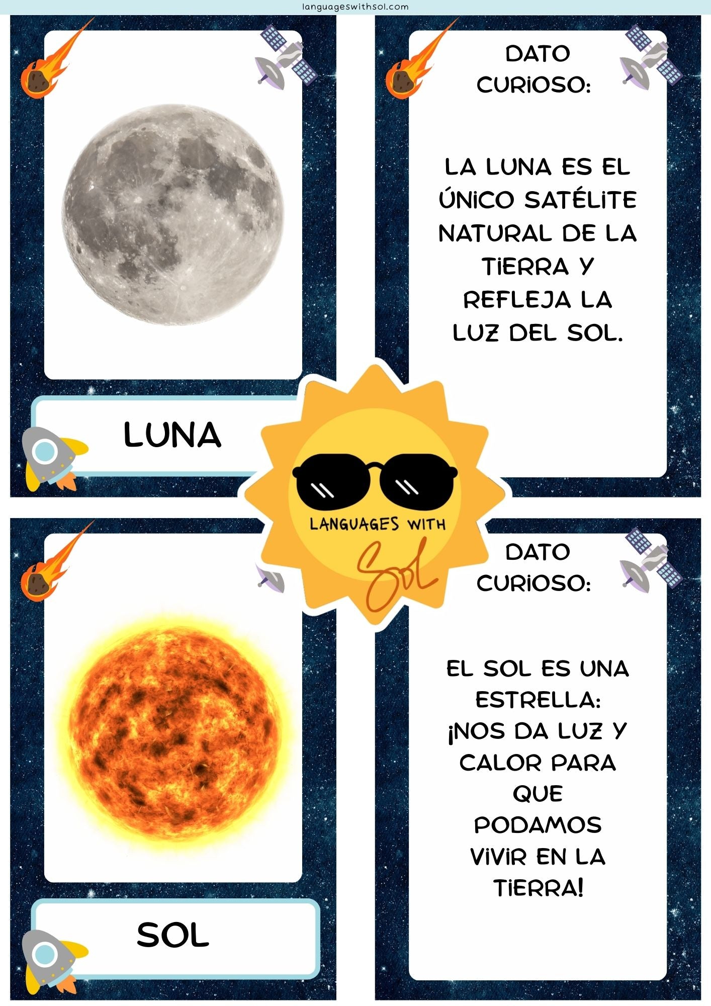 Club de Exploradores Espaciales: Mi cuadernillo de diversión espacial + Bingo espacial