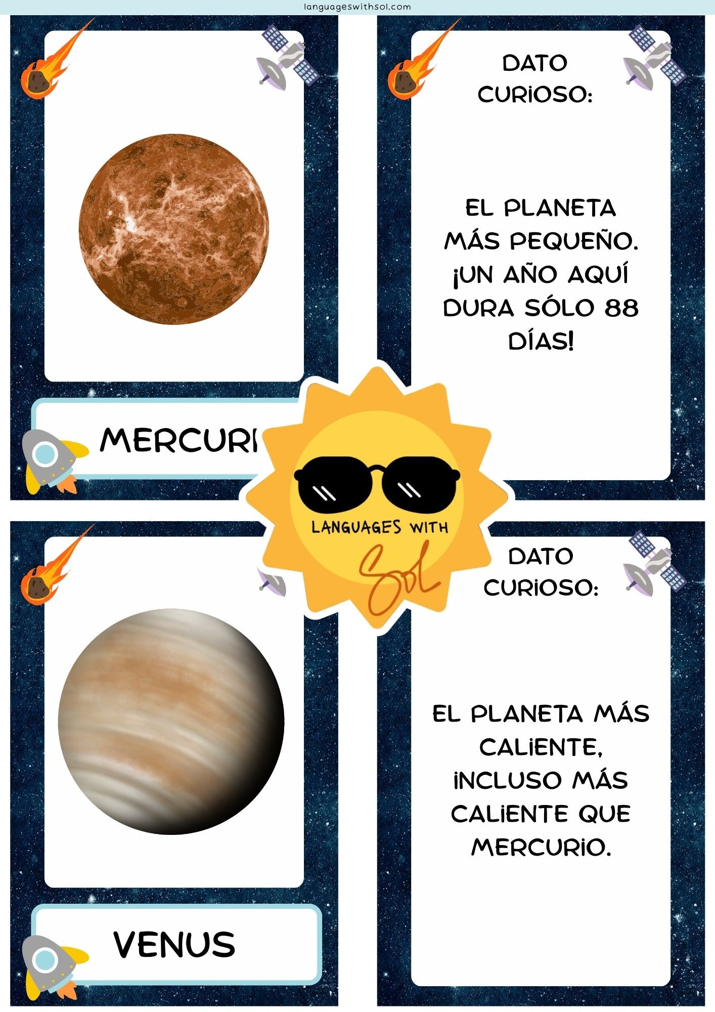 Club de Exploradores Espaciales: Mi cuadernillo de diversión espacial + Bingo espacial