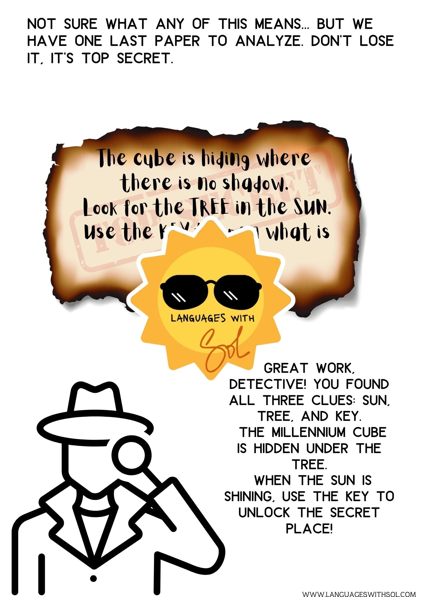 Case of the missing treasure: a detective game