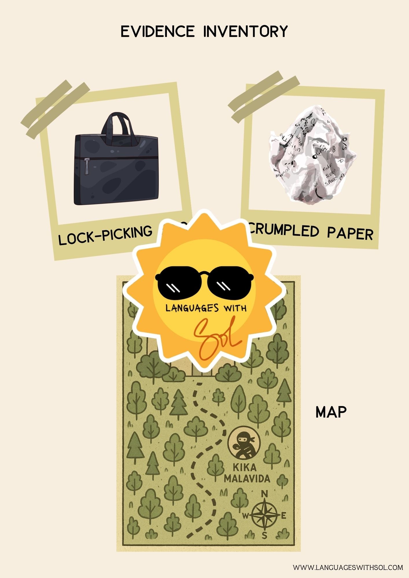 Case of the missing treasure: a detective game