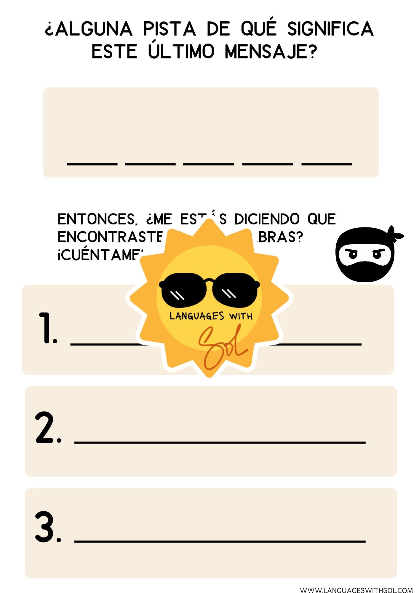 El caso del tesoro desaparecido. Juego de detective en español