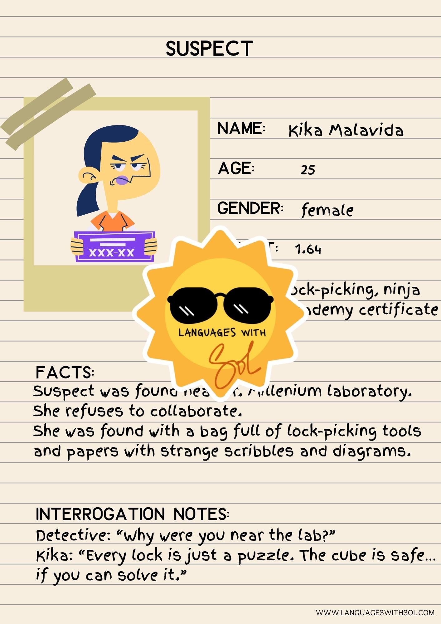 Case of the missing treasure: a detective game