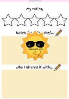 Banana bread recipe booklet + flashcards