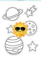 Club de Exploradores Espaciales: Mi cuadernillo de diversión espacial + Bingo espacial