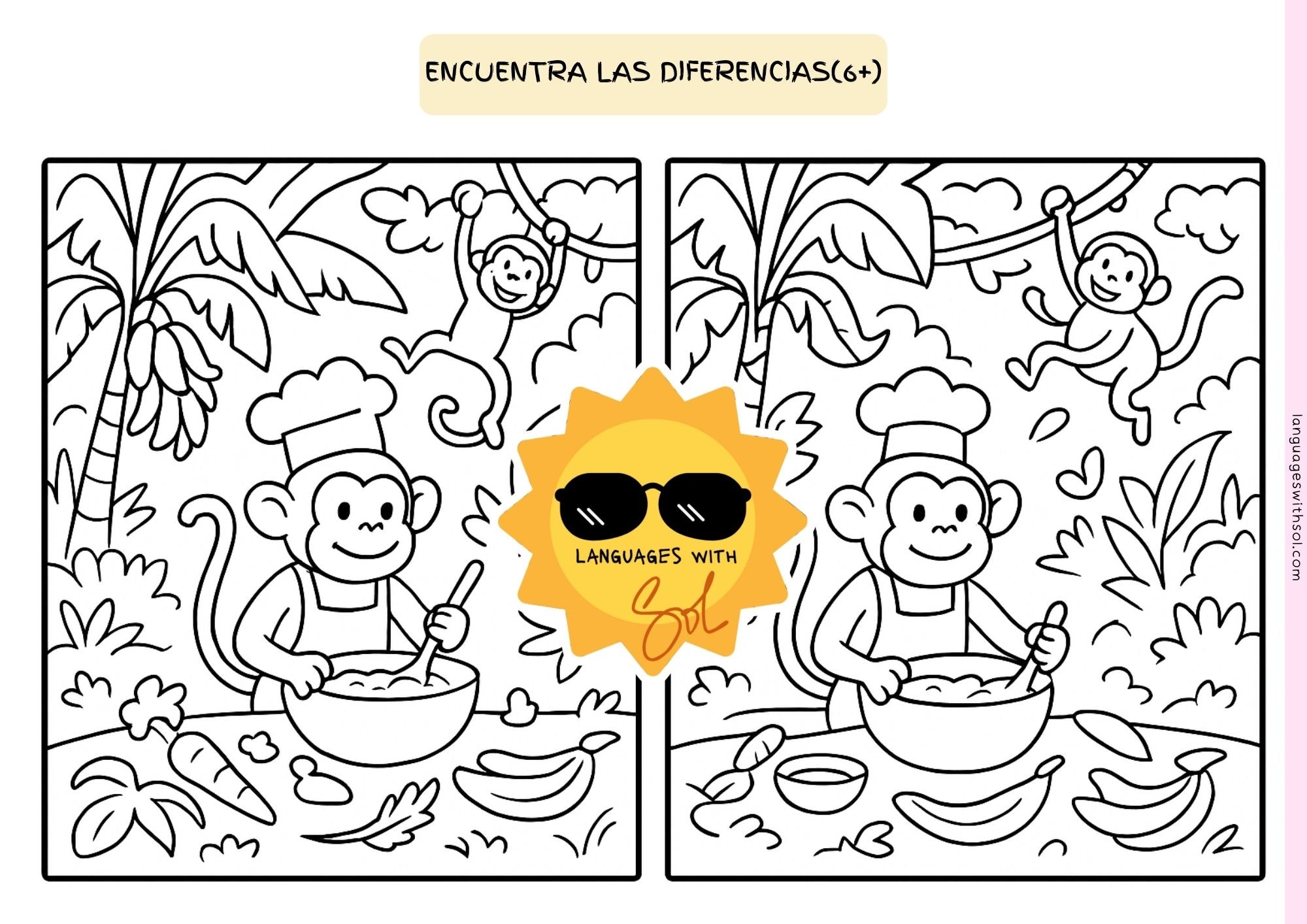 Budín de Banana: Receta y Libro de Actividades con Flashcards