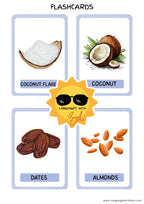 Coconut energy bites + flashcards