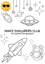 Space Explorers Club: My Cosmic Fun Booklet + Space Bingo