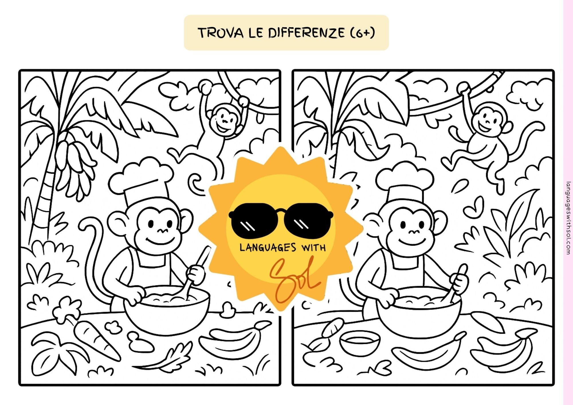 Banana bread: ricetta e libro di attivitià con flashcards