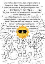 Bolitas de coco + flashcards