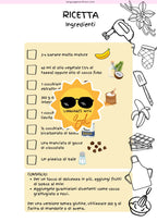 Banana bread: ricetta e libro di attivitià con flashcards