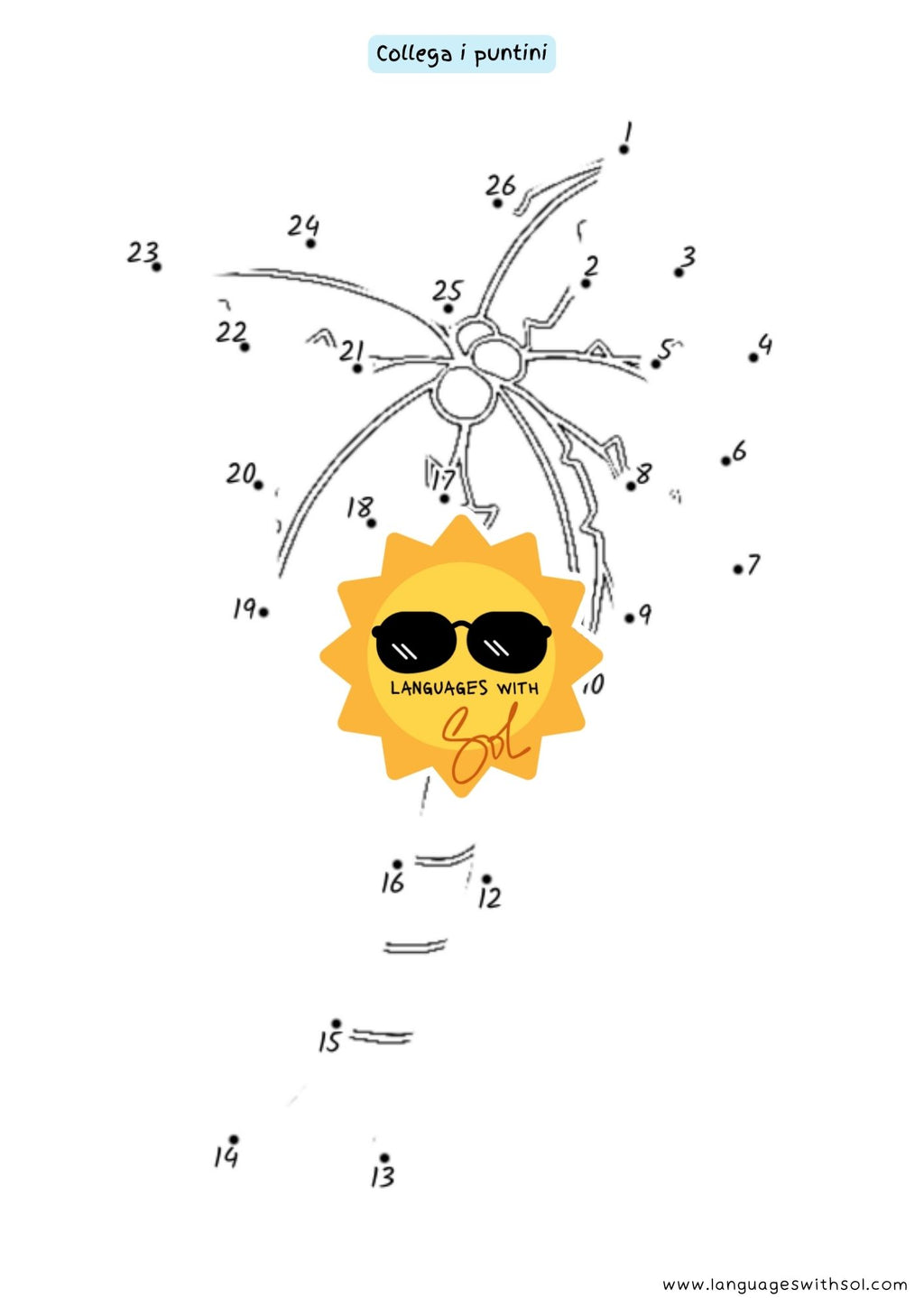 Palline di cocco + flashcards