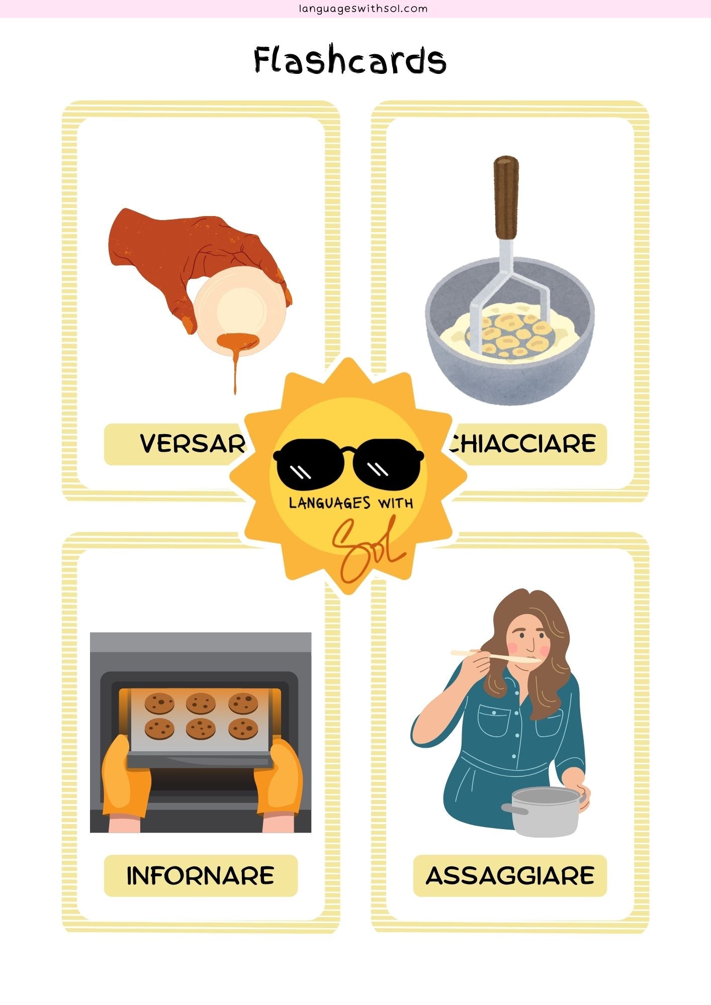 Banana bread: ricetta e libro di attivitià con flashcards