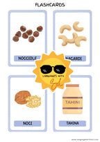 Palline di cocco + flashcards