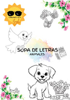 Sopa de Letras: Animales + 40 Flashcards