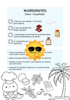 Bolitas de coco + flashcards