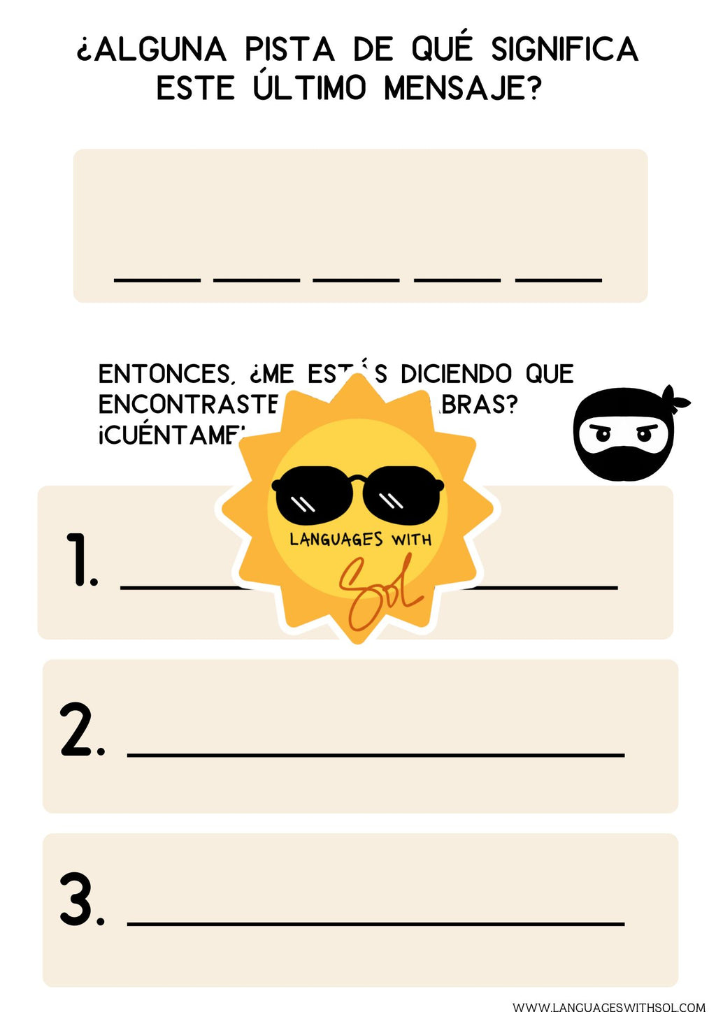 El caso del tesoro desaparecido. Juego de detective en español